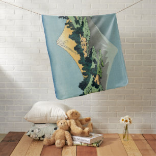 Hokusai Mount Fuji reflects in Lake Kawaguchi Baby Blanket