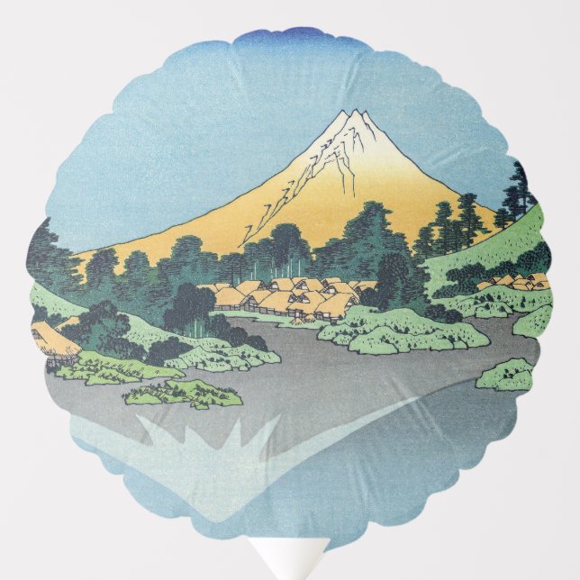 Hokusai - Mount Fuji Reflects in Lake Kawaguchi Balloon (Front)