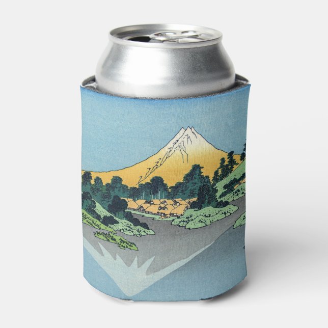 Hokusai - Mount Fuji Reflects in Lake Kawaguchi Can Cooler (Can Front)