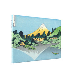 Hokusai - Mount Fuji Reflects in Lake Kawaguchi Canvas Print