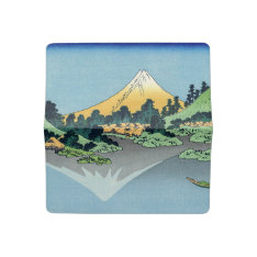 Hokusai - Mount Fuji Reflects In Lake Kawaguchi Checkbook Cover at Zazzle