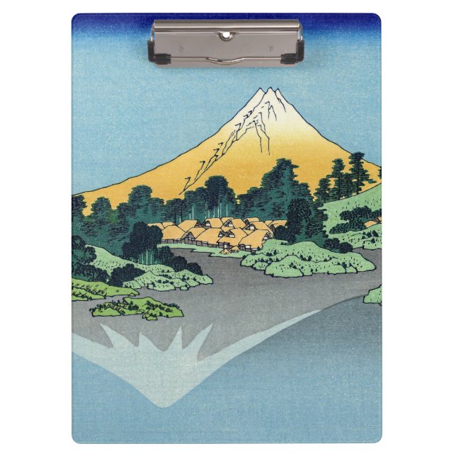 Hokusai - Mount Fuji Reflects in Lake Kawaguchi Clipboard (Front)