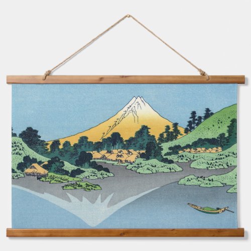 Hokusai _ Mount Fuji Reflects in Lake Kawaguchi Hanging Tapestry