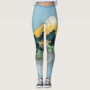 Hokusai - Mount Fuji Reflects in Lake Kawaguchi Leggings