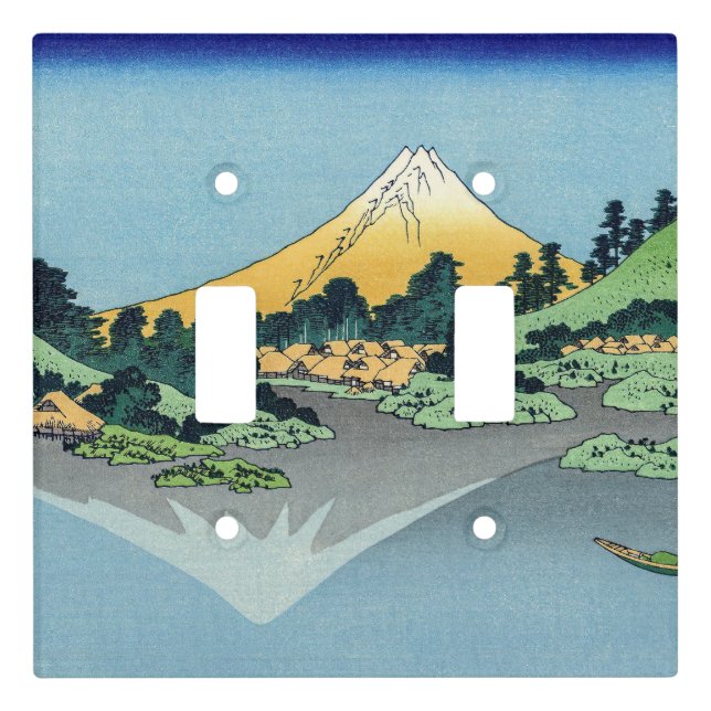 Hokusai - Mount Fuji Reflects in Lake Kawaguchi Light Switch Cover (Front)