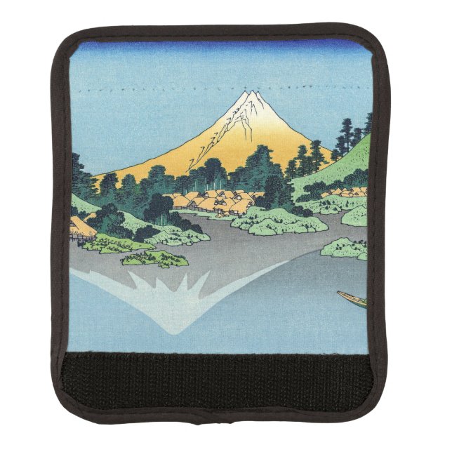 Hokusai - Mount Fuji Reflects in Lake Kawaguchi Luggage Handle Wrap (Front)