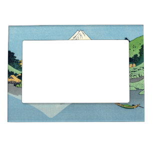 Hokusai - Mount Fuji Reflects in Lake Kawaguchi Magnetic Frame