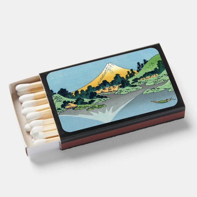 Hokusai - Mount Fuji Reflects in Lake Kawaguchi Matchboxes (Front Open)