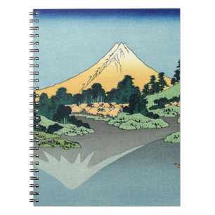 Hokusai Mount Fuji reflects in Lake Kawaguchi   Notebook