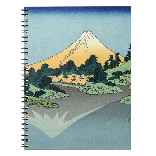 Hokusai Mount Fuji reflects in Lake Kawaguchi   Notebook (Front)