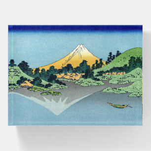 Hokusai - Mount Fuji Reflects in Lake Kawaguchi Paperweight