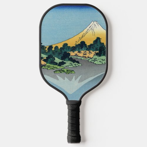 Hokusai _ Mount Fuji Reflects in Lake Kawaguchi Pickleball Paddle
