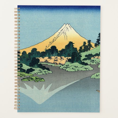 Hokusai Mount Fuji reflects in Lake Kawaguchi   Planner