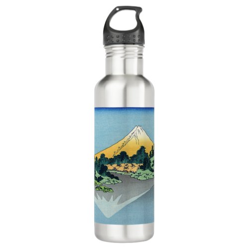 Hokusai _ Mount Fuji Reflects in Lake Kawaguchi Stainless Steel Water Bottle