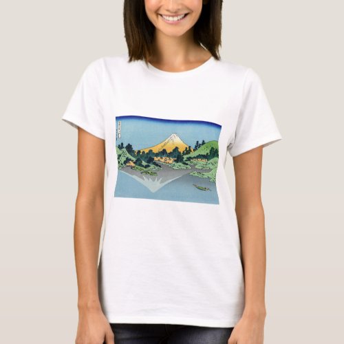 Hokusai _ Mount Fuji Reflects in Lake Kawaguchi T_Shirt