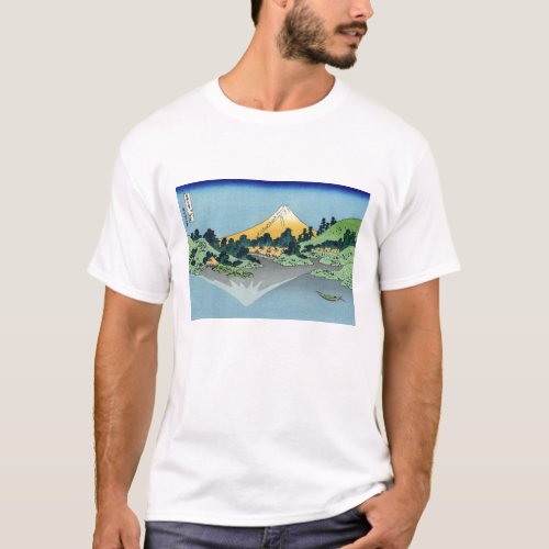 Hokusai _ Mount Fuji Reflects in Lake Kawaguchi T_Shirt