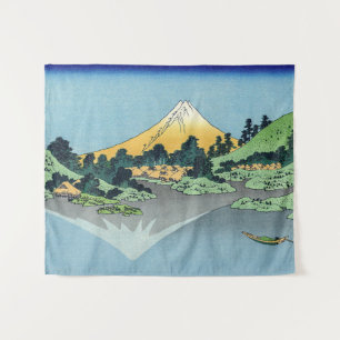 Hokusai - Mount Fuji Reflects in Lake Kawaguchi Tapestry