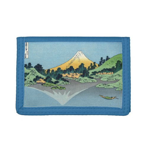 Hokusai _ Mount Fuji Reflects in Lake Kawaguchi Trifold Wallet