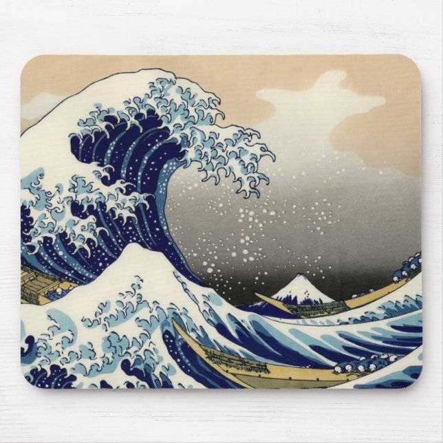 hokusai mouse pad (Front)