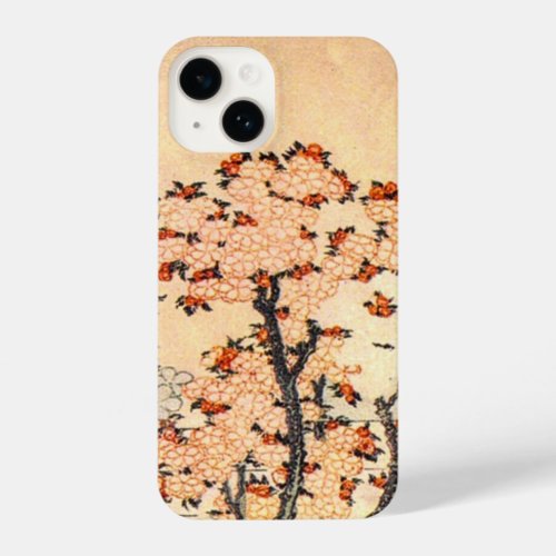 Hokusai Mt Fuji with Cherries in Bloom iPhone 14 Case