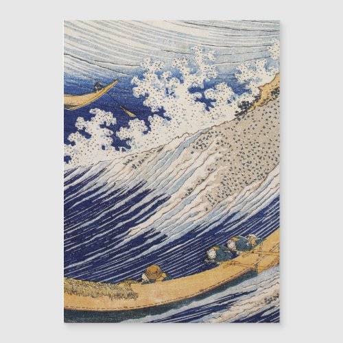 Hokusai Ocean Waves Sea Boats