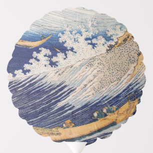 Hokusai Ocean Waves Sea Boats Balloon
