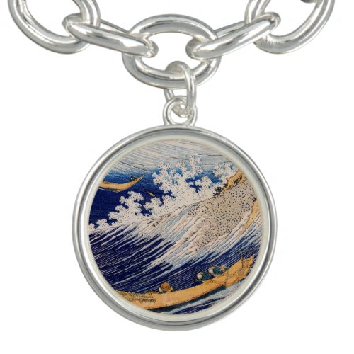 Hokusai Ocean Waves Sea Boats Bracelet