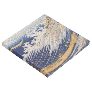 Hokusai Ocean Waves Sea Boats Gallery Wrap