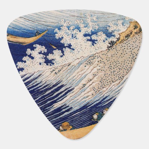 Hokusai Ocean Waves Sea Boats Guitar Pick