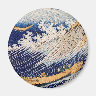 Hokusai Ocean Waves Sea Boats Magnet