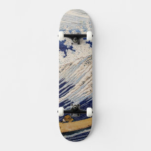 Hokusai Ocean Waves Sea Boats Skateboard
