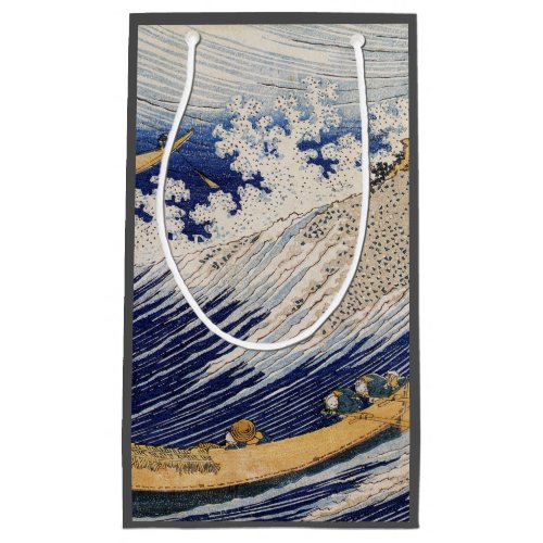 Hokusai Ocean Waves Sea Boats Small Gift Bag