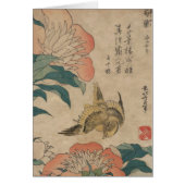 Hokusai Peony and Canary (Front)