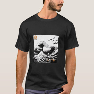 Hokusai s Great Wave Eerie Halloween Edition T Shi T-Shirt