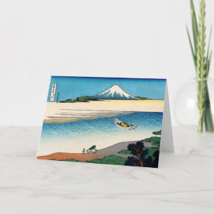 Hokusai - Tama river in the Musashi province Card