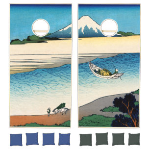 Hokusai - Tama river in the Musashi province Cornhole Set