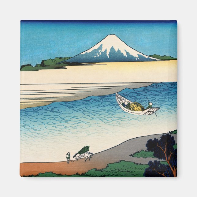 Hokusai - Tama river in the Musashi province Magnet (Front)
