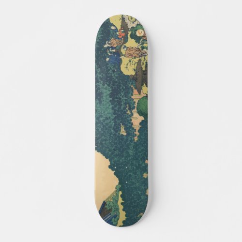 Hokusai The Circular Pine Trees of Aoyama Skateboard Deck