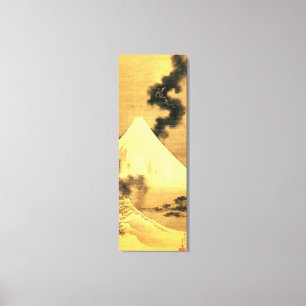 Hokusai The Dragon of Smoke Escaping Mount Fuji Canvas Print