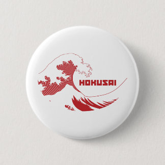 Hokusai - The Great Wave Button