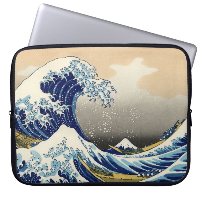 Hokusai The Great Wave Laptop Sleeve (Front)