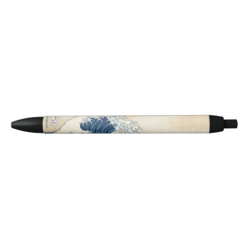 Hokusai The Great Wave Off Kanagawa Black Ink Pen