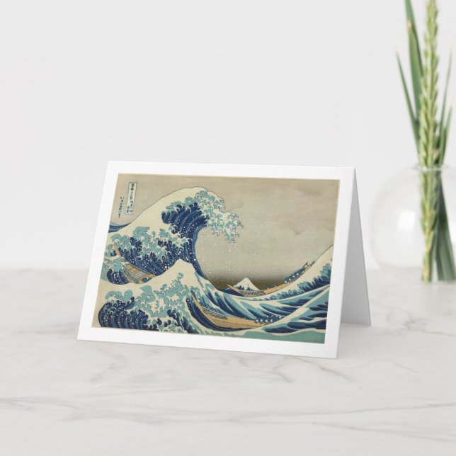 Hokusai - The Great Wave off Kanagawa Card (Front)