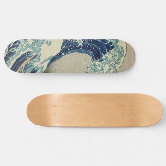 Hokusai The Great Wave off Kanagawa GalleryHD Skateboard Deck | Zazzle