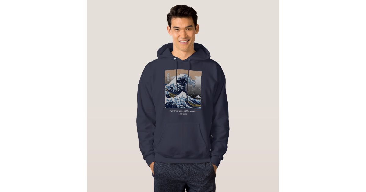 Hokusai , "The Great Wave off Kanagawa" Hoodie Zazzle
