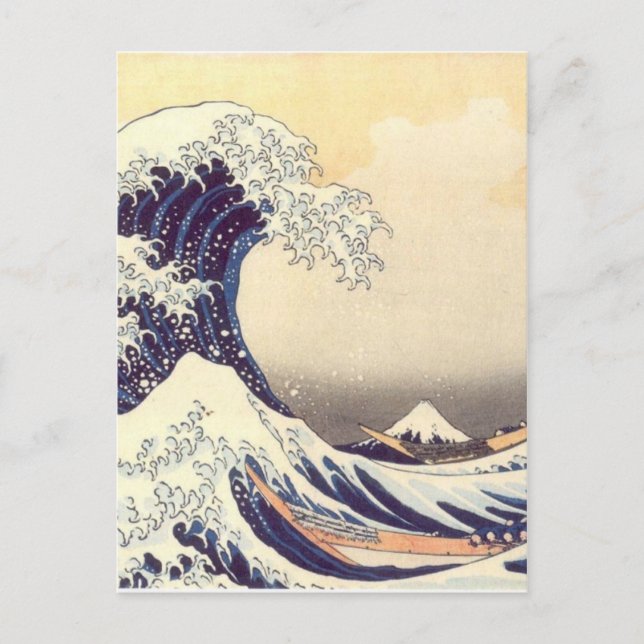 Hokusai 'The Great Wave' Postcard (Front)
