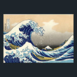 Hokusai The Great Wave Print<br><div class="desc">Hokusai The Great Wave print. Japanese woodblock print from 1830-1833. One of the most famous Japanese artworks in the world, Hokusai’s The Great Wave off Kanagawa is the first entry in his Thirty-six Views of Mount Fuji. The mountain itself can be seen in the background while the wave menaces wooden...</div>