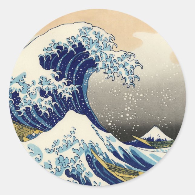 Hokusai The Great Wave Stickers (Front)