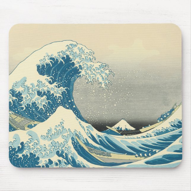 Hokusai - Under the Wave Off Kanagawa Mouse Pad (Front)