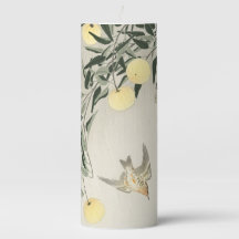 HOKUSAIN JAPANESE WOODBLOCK PRINT Pillar Candle